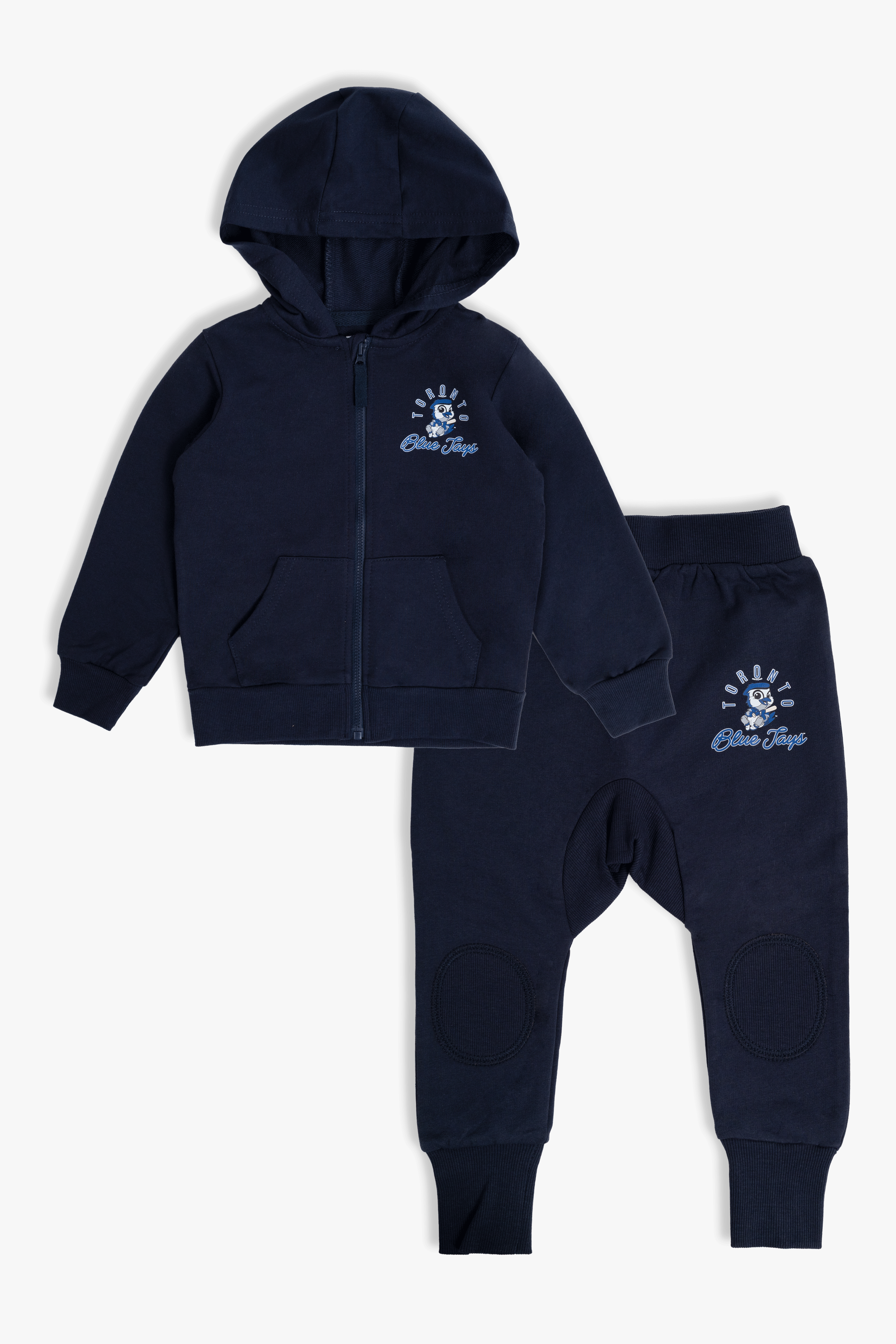 New Baby Ace Toronto Blue Jays MLB Baby Hoodie Pant Outfit in Navy, Licensed Gift Set