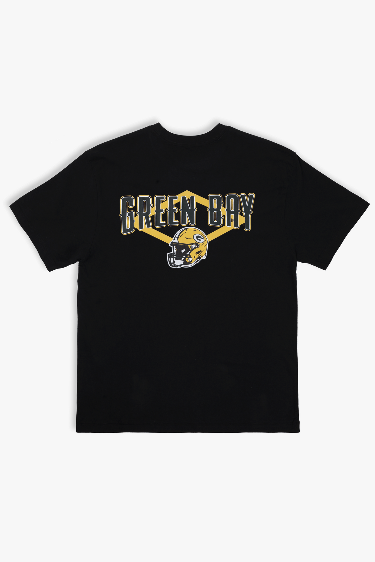 NFL Soft Cloud T-Shirt for Adults with Team Helmet, Front and Back, Black 100% Cotton, Relaxed Boxy Fit, XS-XXL