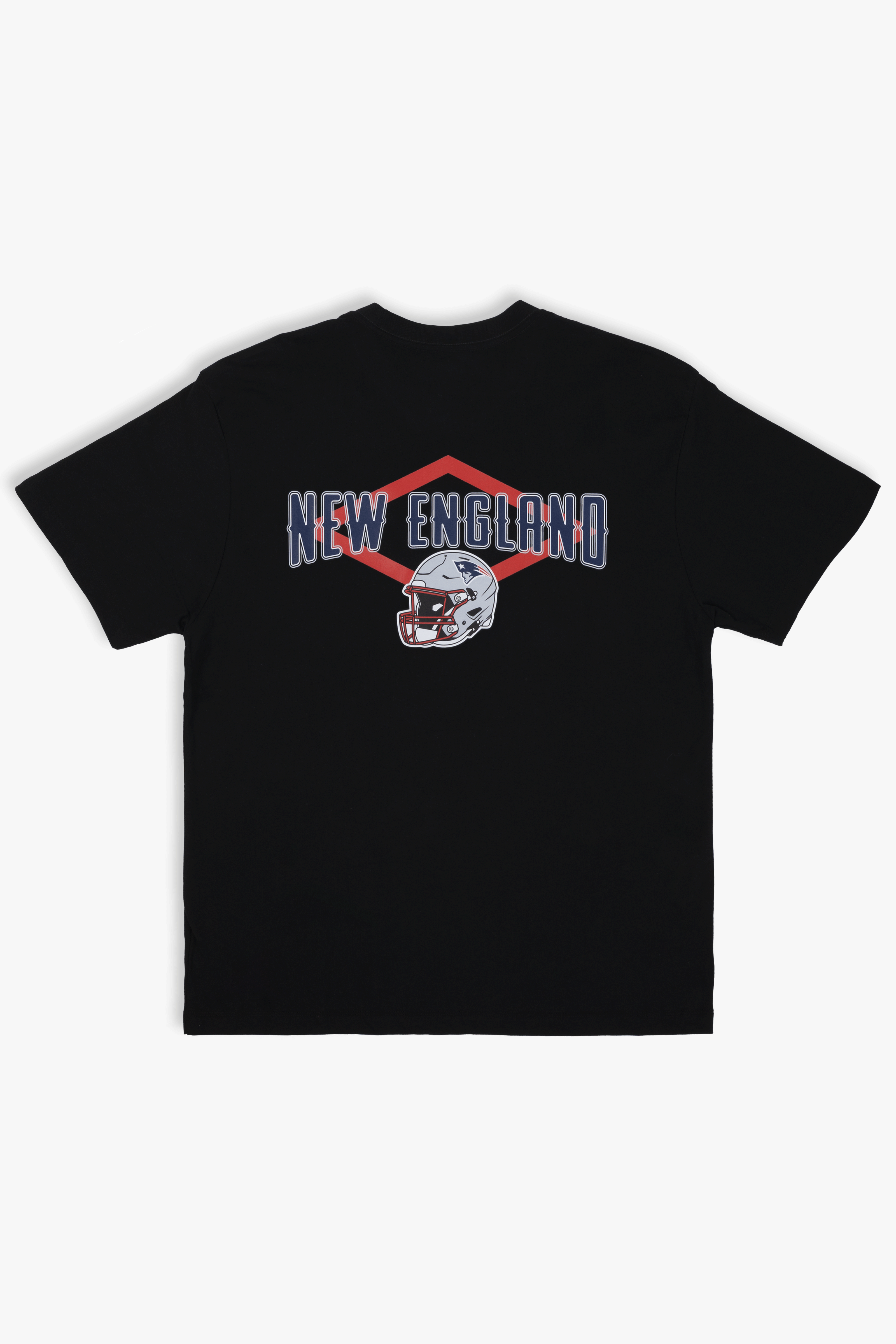 NFL Soft Cloud T-Shirt for Adults with Team Helmet, Front and Back, Black 100% Cotton, Relaxed Boxy Fit, XS-XXL