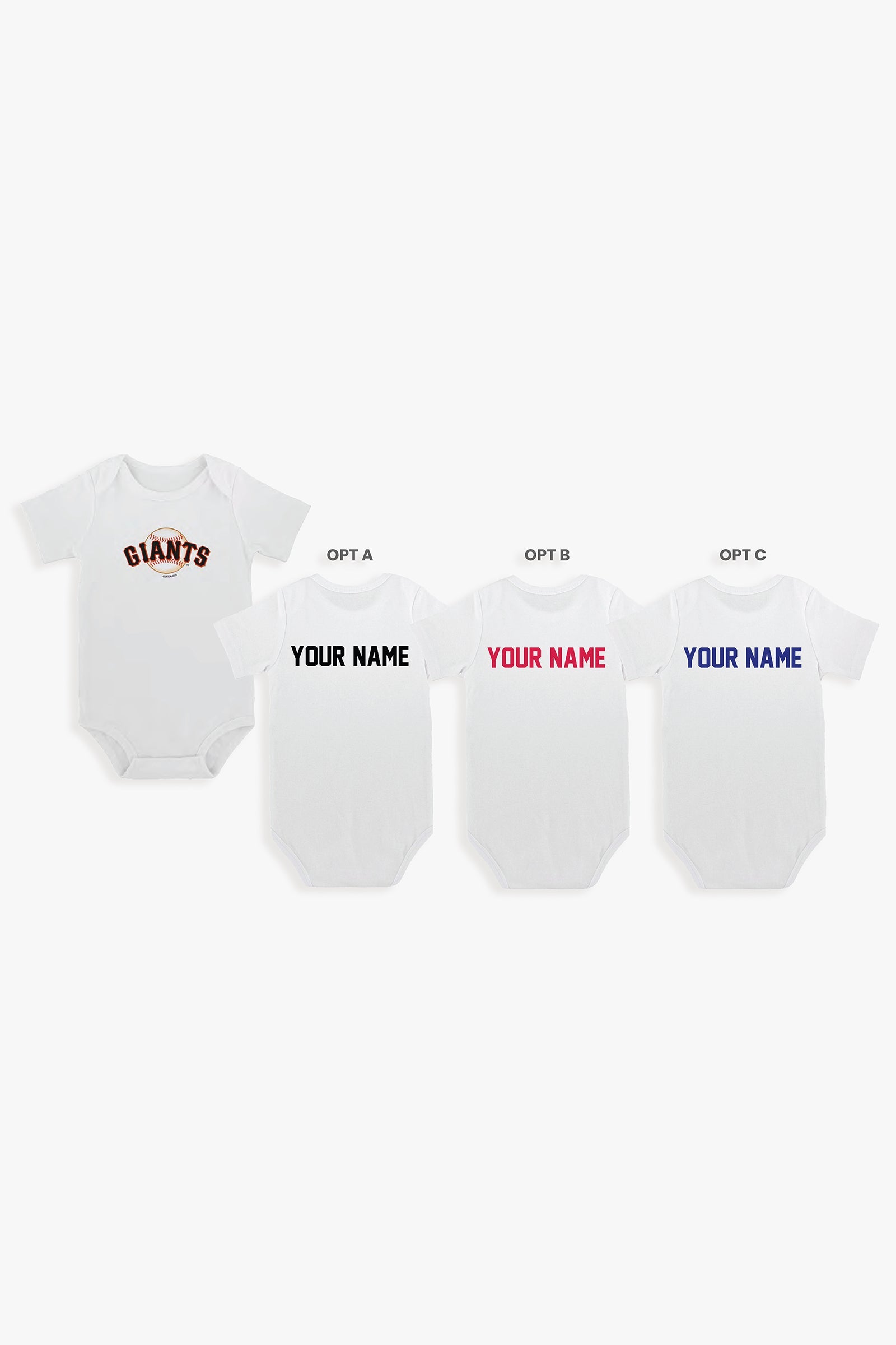 Customizable MLB Baby Bodysuit in White (18-24 Months)