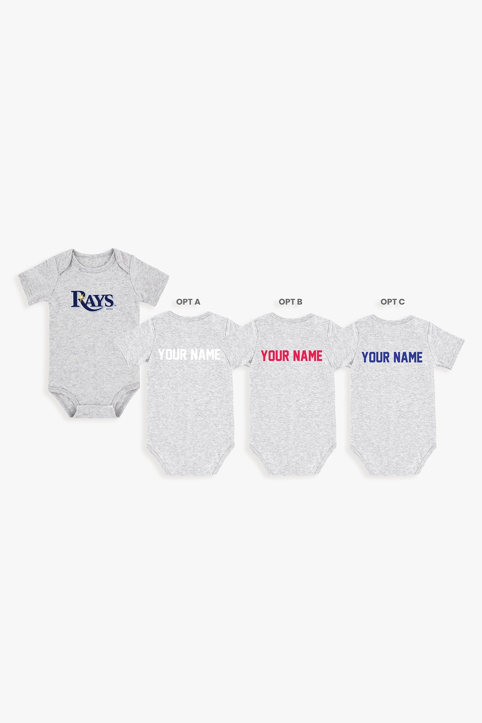 Customizable MLB Baby Onesie Bodysuit in Grey (3-6 Months)
