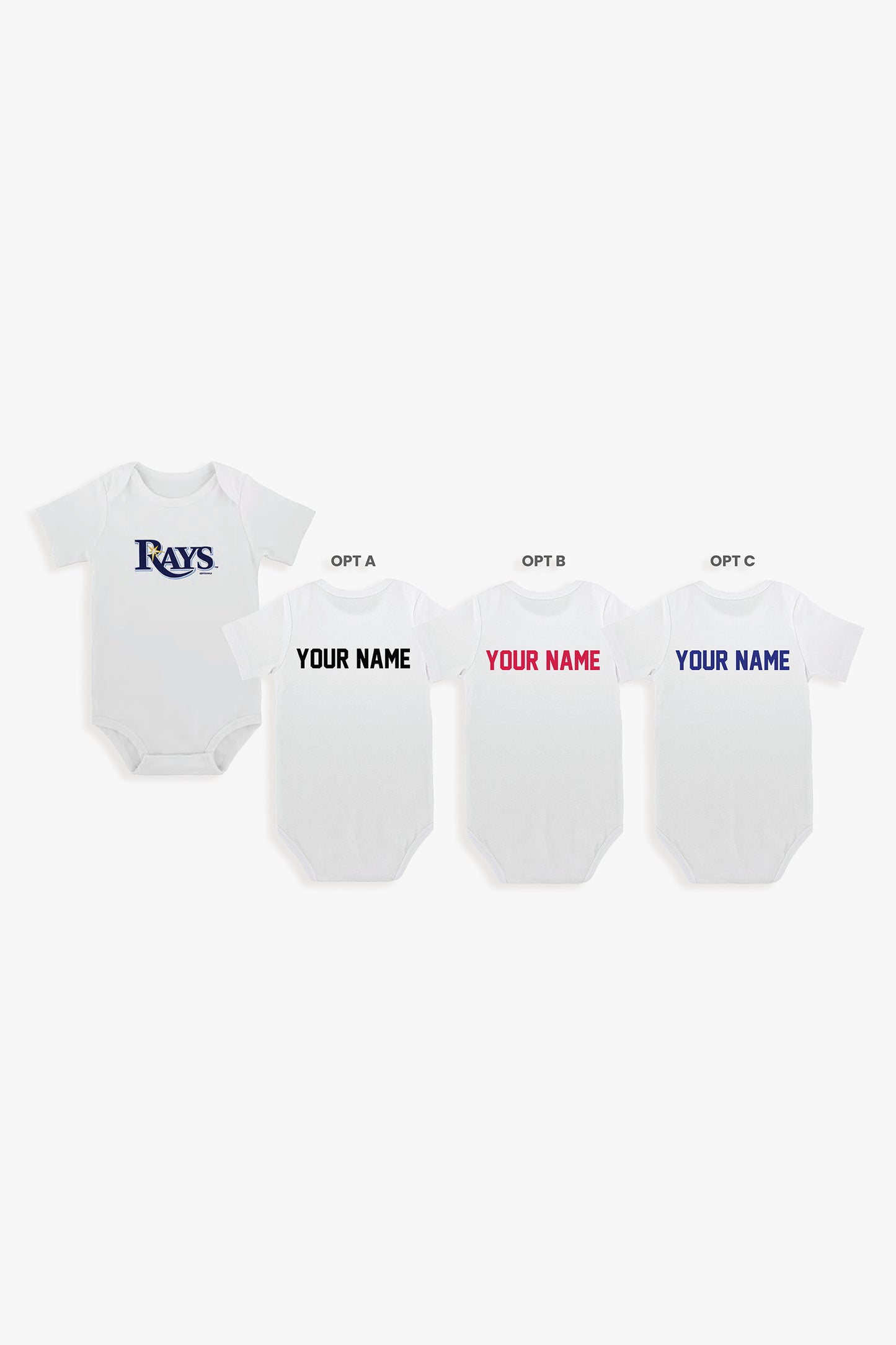 Gertex Customizable MLB Baby Bodysuit in White (0-3 Months)