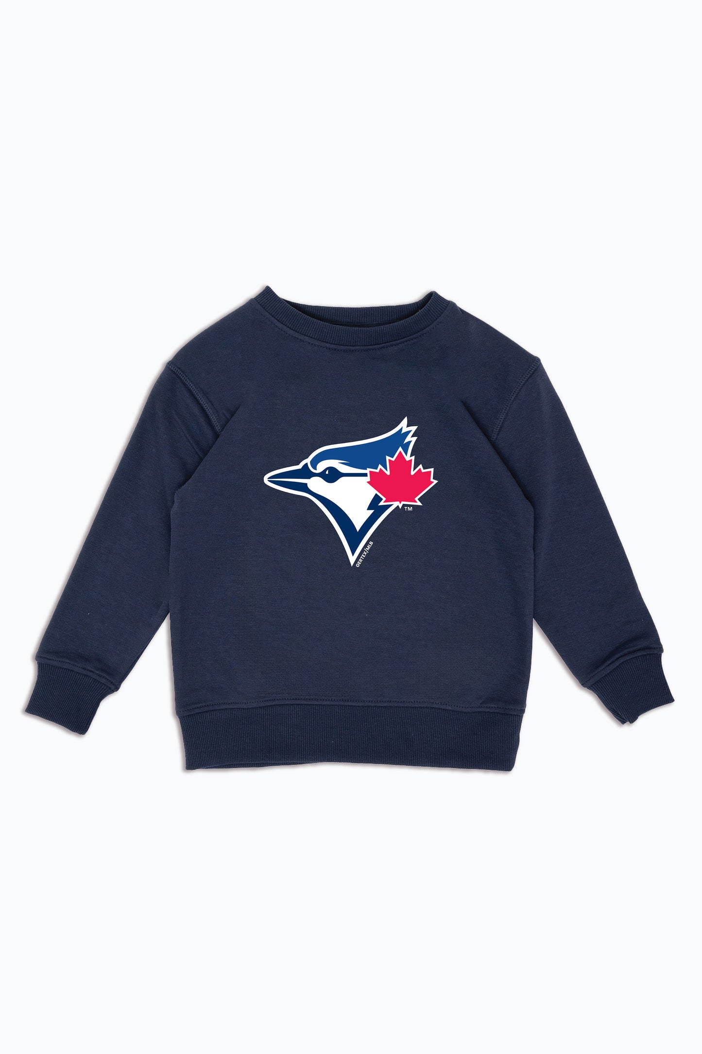 MLB Toronto Blue Jays Logo Navy Crewneck Sweatshirt for Kids, Youth Fleece Pullover | Licensed Fan Apparel for Junior Boys, Girls