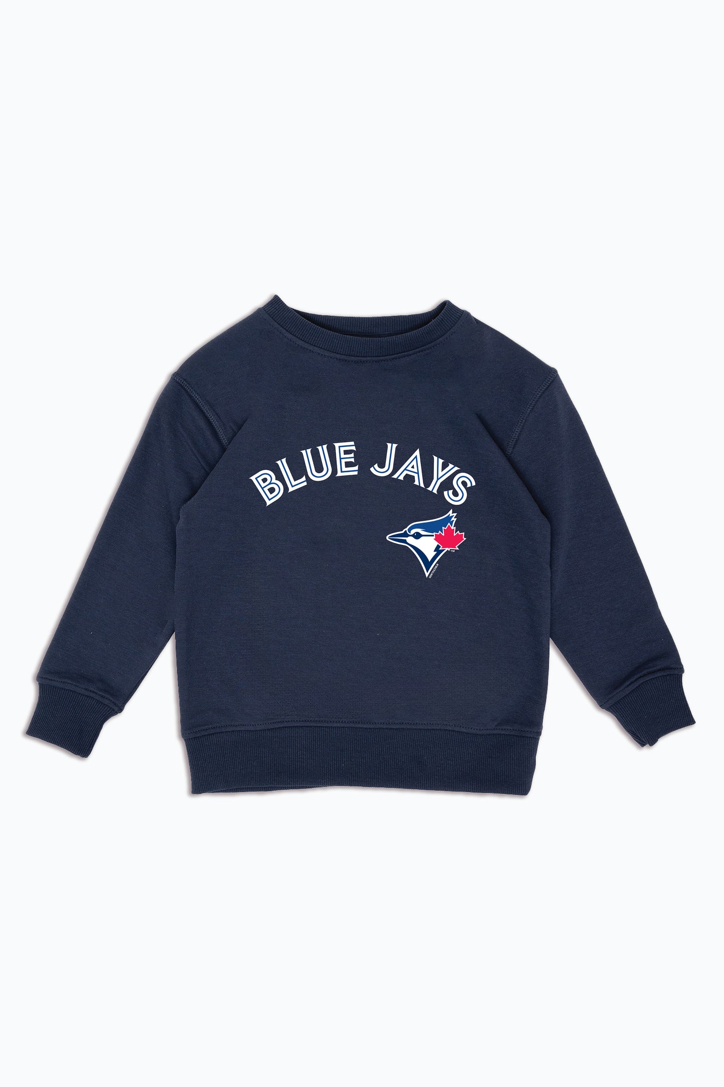 MLB Toronto Blue Jays Logo Navy Crewneck Sweatshirt for Kids, Youth Fleece Pullover | Licensed Fan Apparel for Junior Boys, Girls