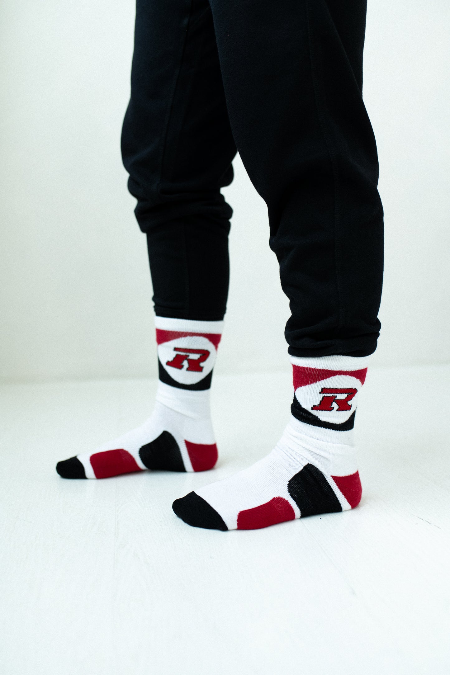 CFL Ottawa Redblacks Men's 3-Pack Cotton Crew Socks With Cushioned Sole