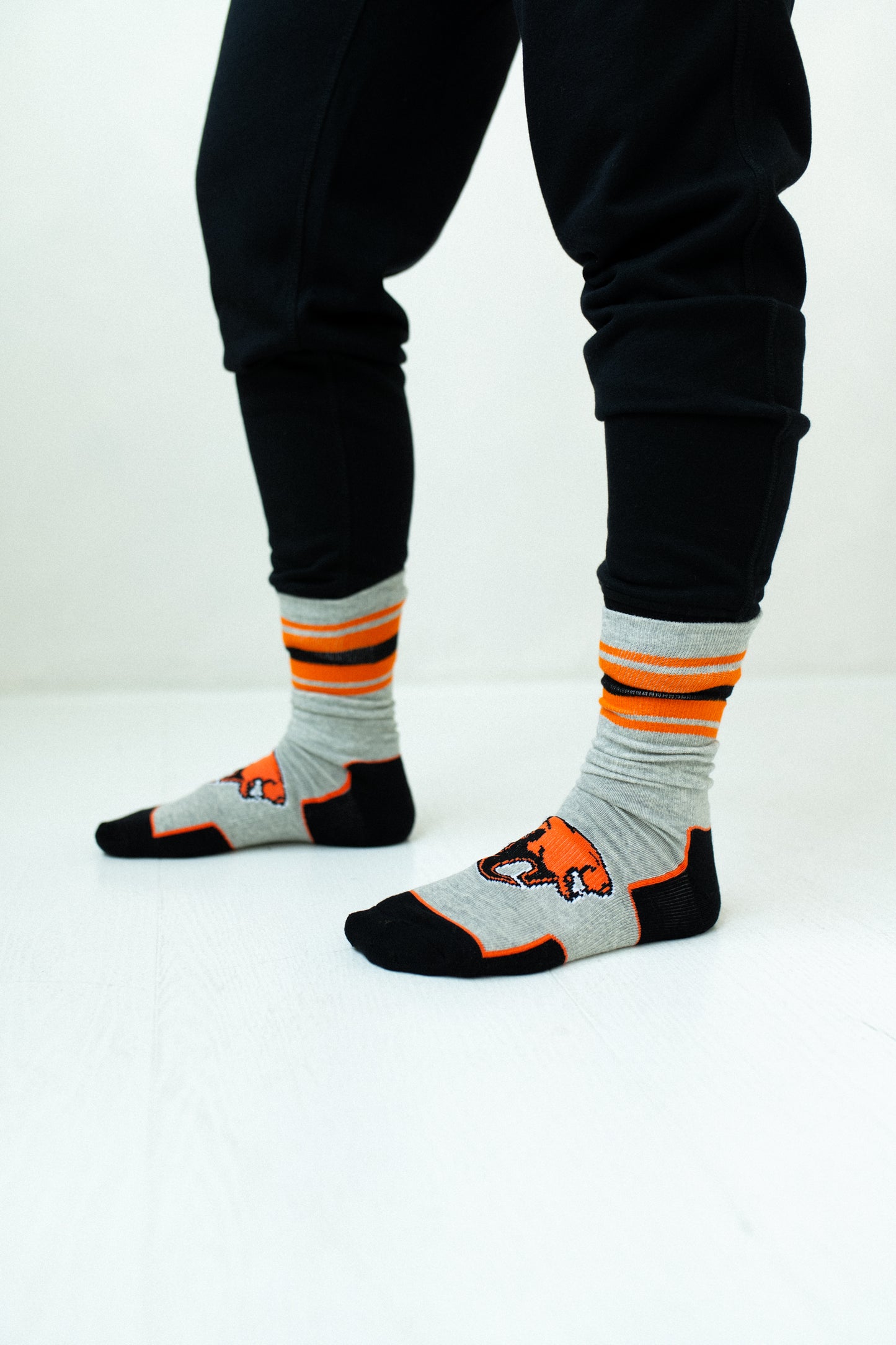 CFL BC Lions Men's 3-Pack Cotton Crew Socks With Cushioned Sole