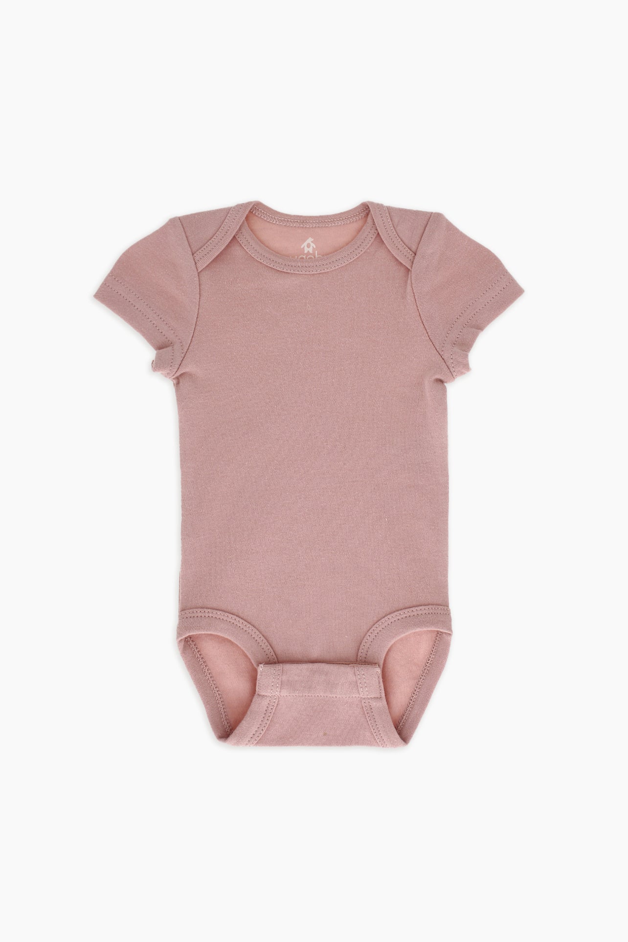 Organic Cotton Baby Bodysuit - Misty Rose