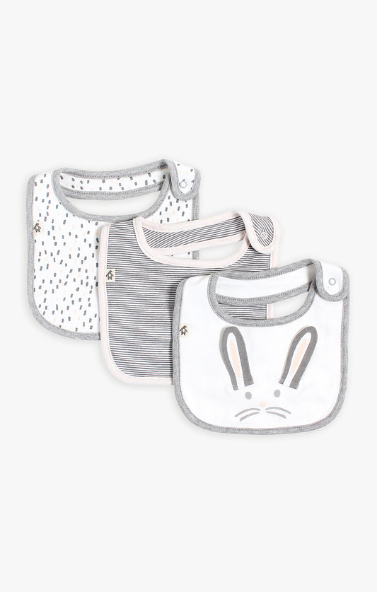 Snugabye Dream 3-Pack Bibs - Bunny