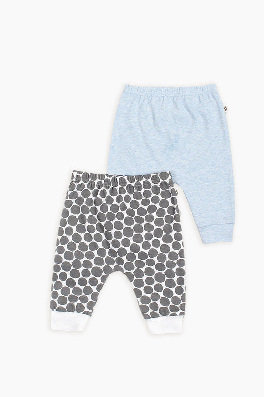 Baby 2 Pack Pants Blue and Dots