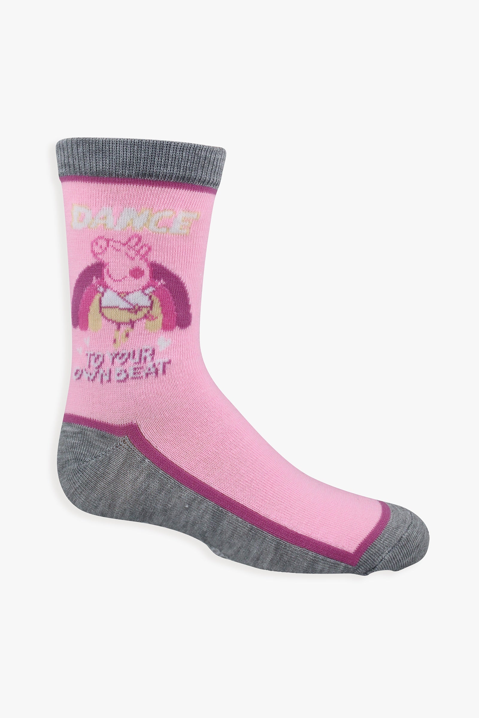 Gertex Peppa Pig Youth Girls 3-Pack Crew Socks