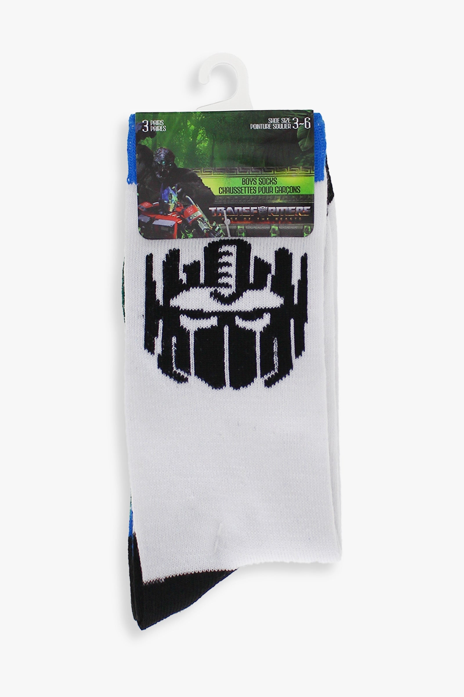 Gertex Transformers Youth Boys Big & Little Kids Crew Socks