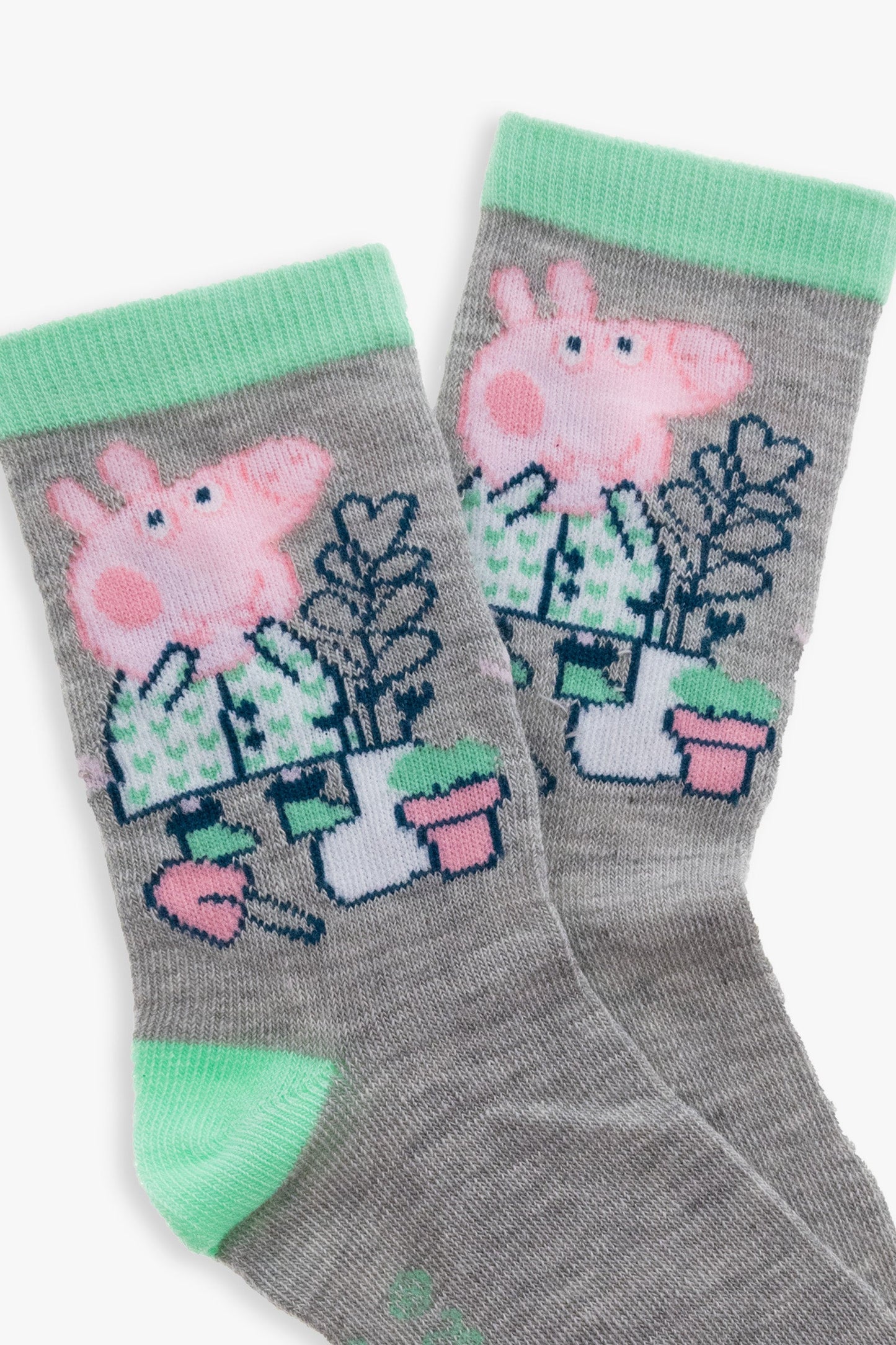 Gertex Peppa Pig Youth Girls 3-Pack Crew Socks