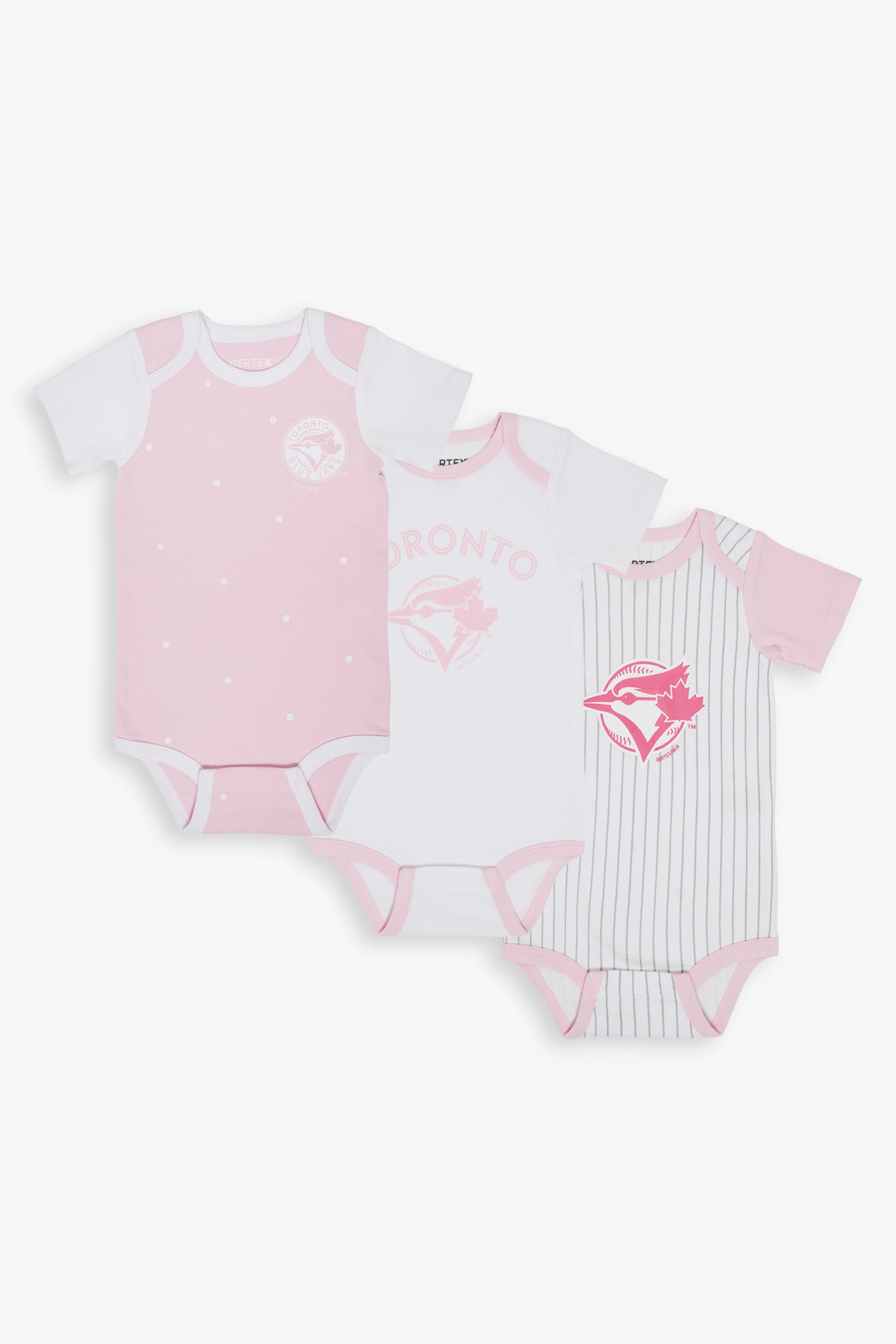 Gertex MLB Toronto Blue Jays 3-Pack Baby Bodysuits