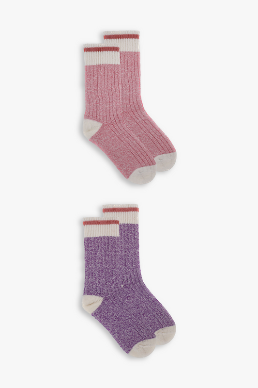 Great Northern Colourful Ladies 2-Pack Boot Socks