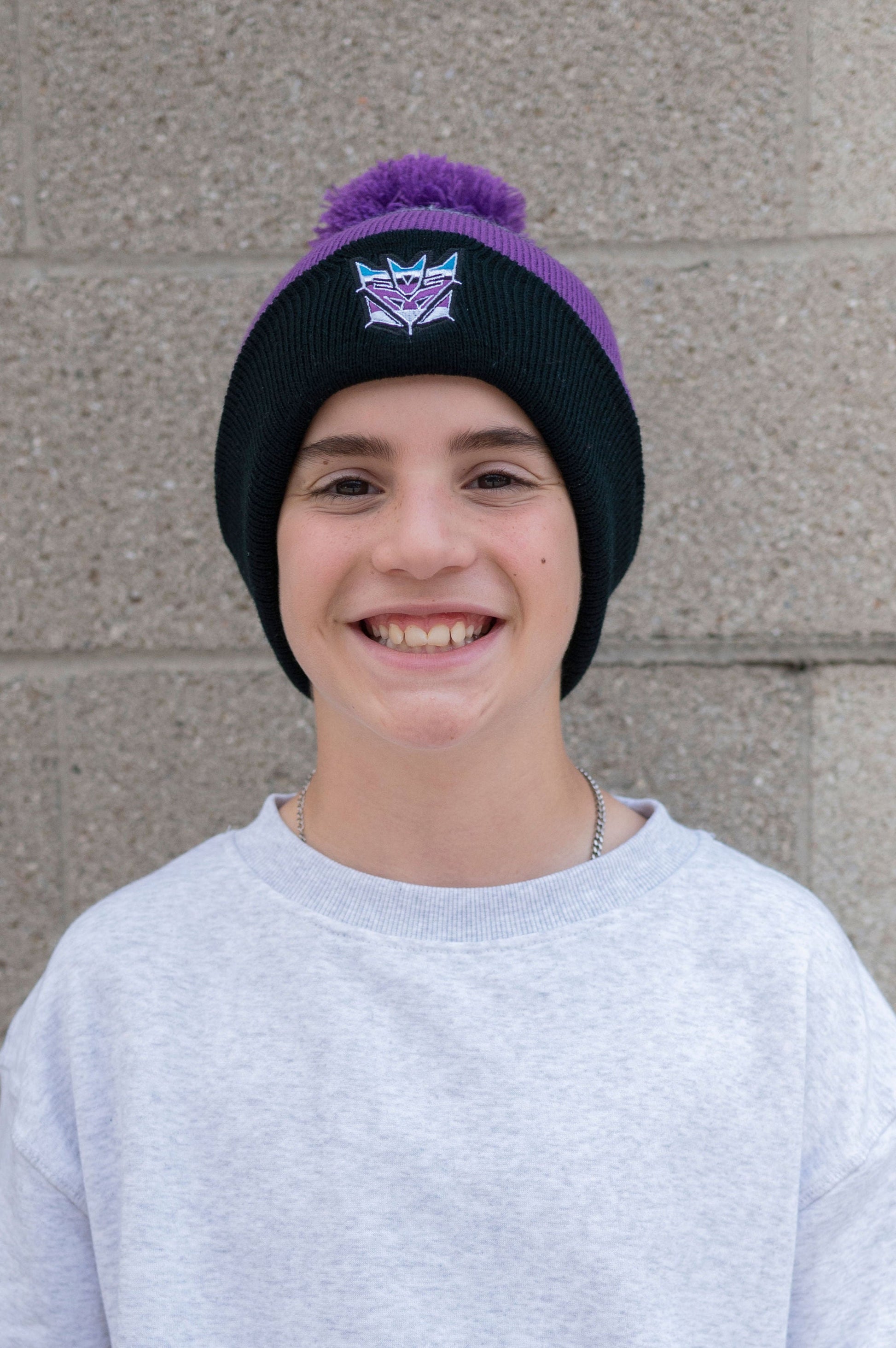 Gertex Transformers Youth Unisex Striped Pom-pom Winter Toque